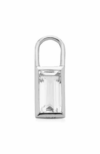 Monica Vinader Baguette Quartz Charm Pendant
