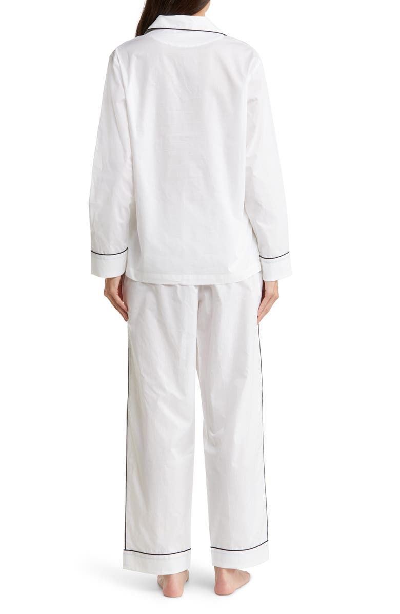 Papinelle Mia Organic Cotton Pajamas, Alternate, color, White