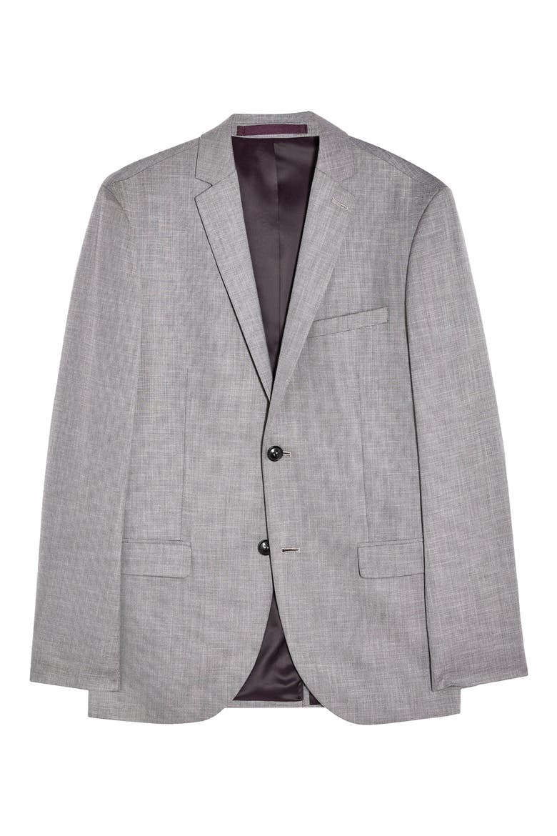Skinny Fit Suit Jacket, Alternate, color, GREY