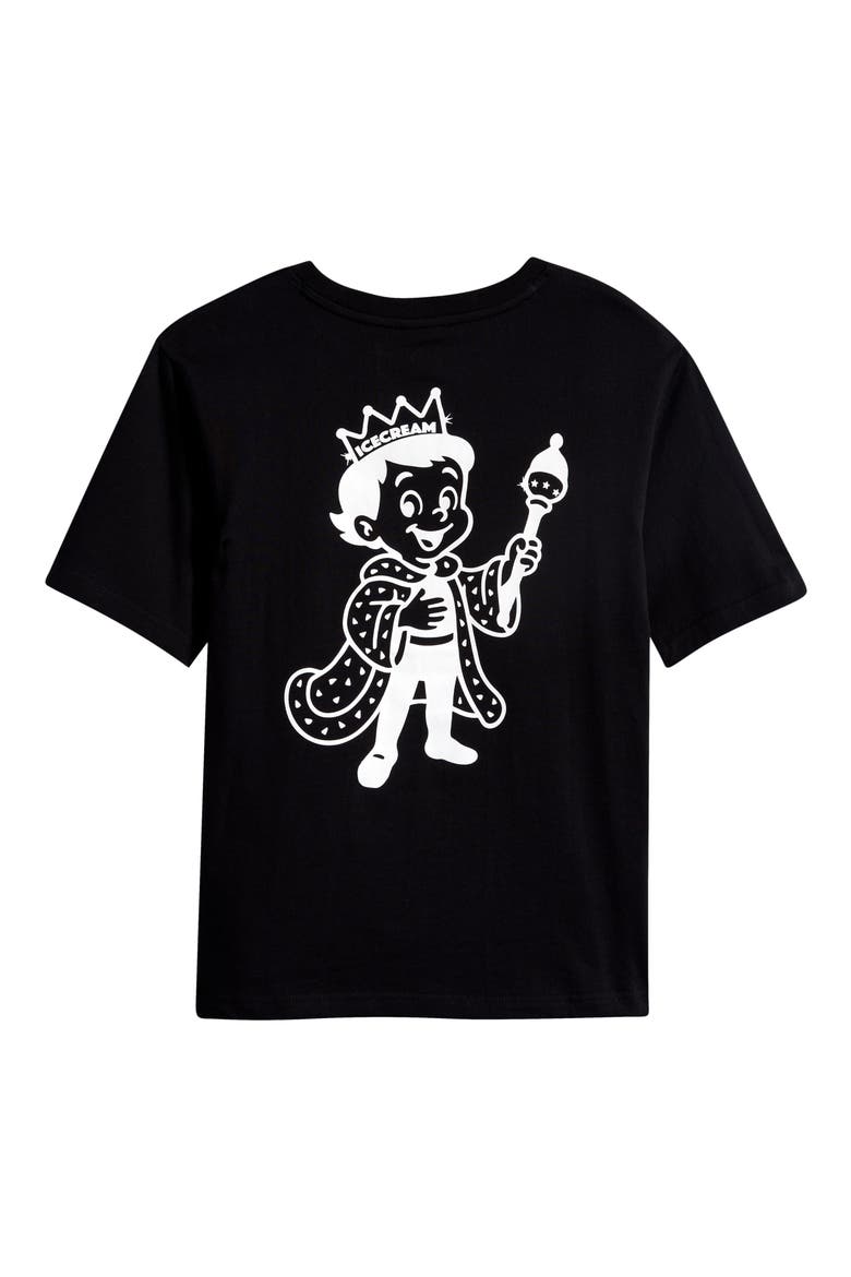 Kids' Ice King Cotton Graphic T-Shirt, Alternate, color, BLACK