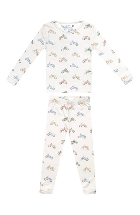 Ryder Motorcycle Print Fitted Two-Piece Pajamas (Baby)