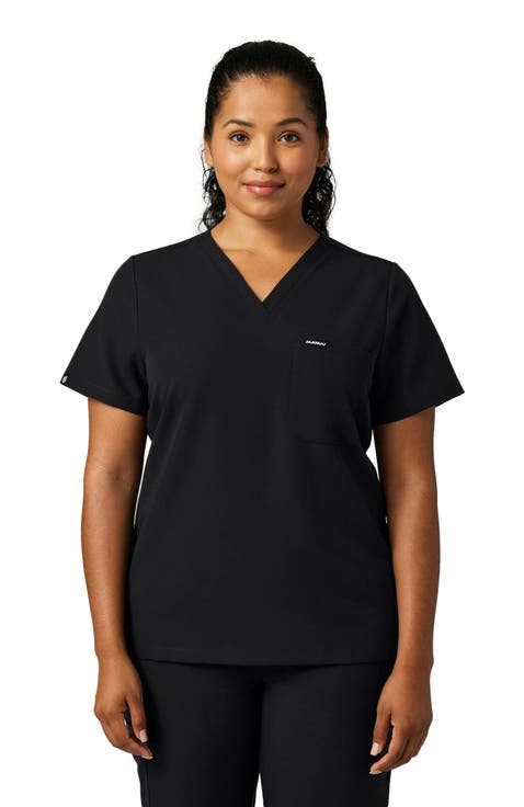 Rhena Women's 1-Pocket Slim V-Neck Scrub Top