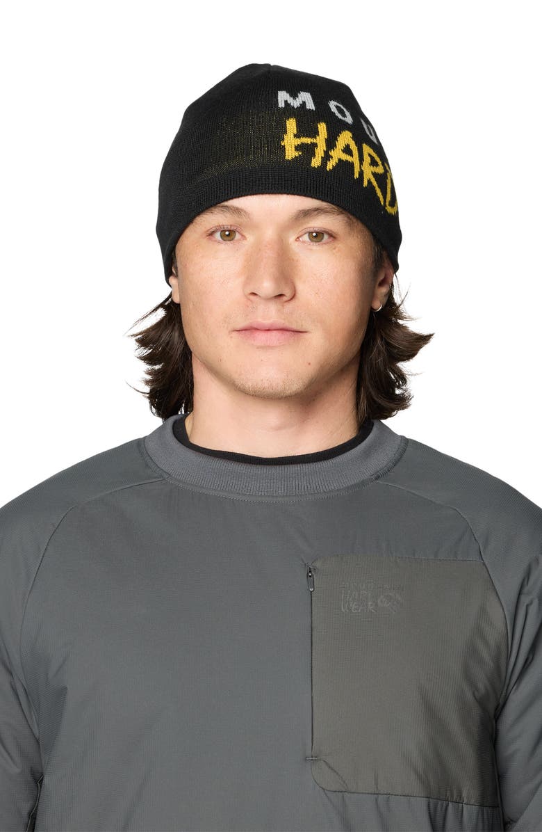 Mountain Hardwear Bridger Logo Beanie, Alternate, color, Black