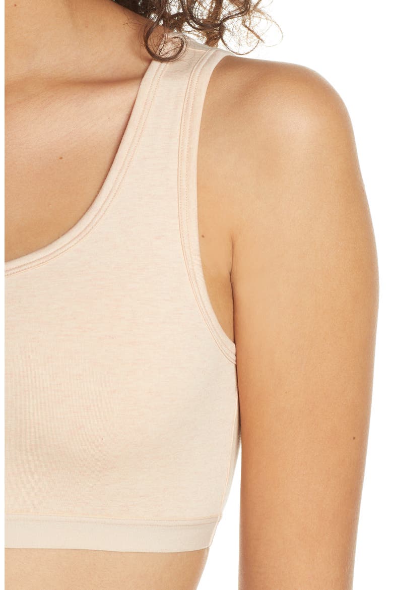 Scoop Neck Knit Bralette, Alternate, color, WET WHEAT