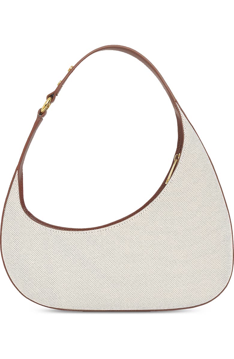 JW PEI Harlee Woven Canvas Shoulder Bag, Alternate, color, Brown Canvas