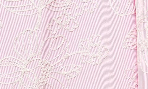 Flying Tomato Floral Embroidered Twist Front Sundress In Pink