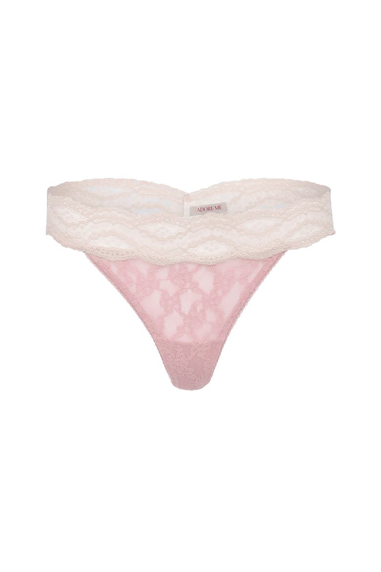 Maylis Thong Panties, Alternate, color, Light pink