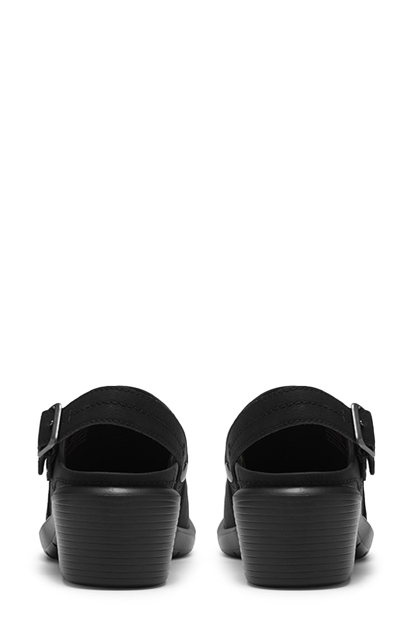 Kynnznie Clog, Alternate, color, BLACK LEATHER
