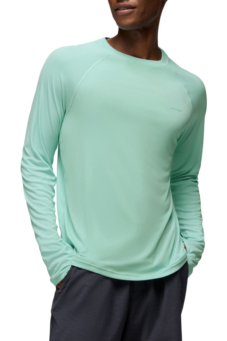 Sol Shade Long Sleeve Performance T-Shirt, Main, color, SEA GLASS