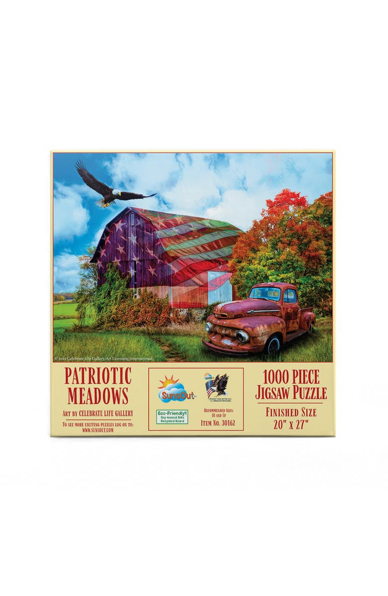 Sunsout Patriotic Meadows 1000 piece Jigsaw Puzzle for Adults, Alternate, color, Multicolor