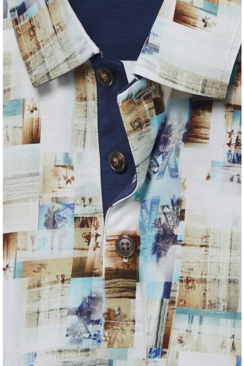 Digital Photo Print Polo, Alternate, color, SAND