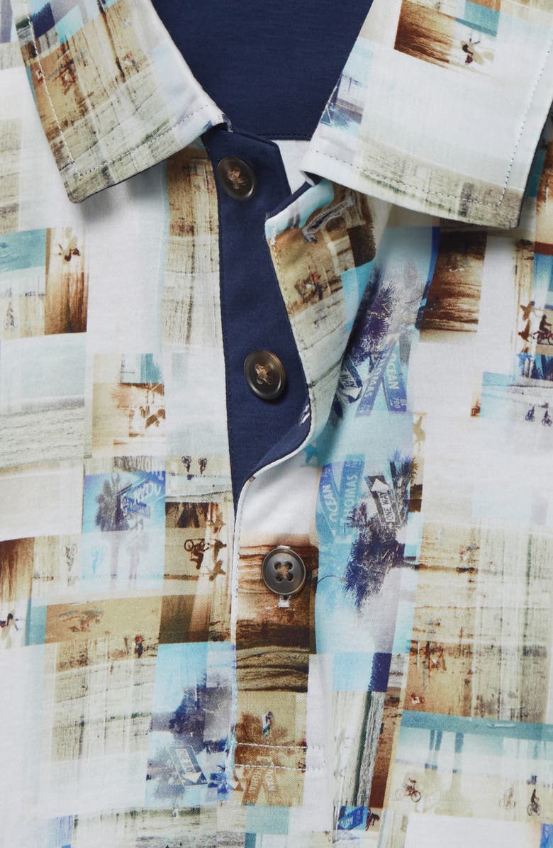 Bugatchi Digital Photo Print Polo, Alternate, color,