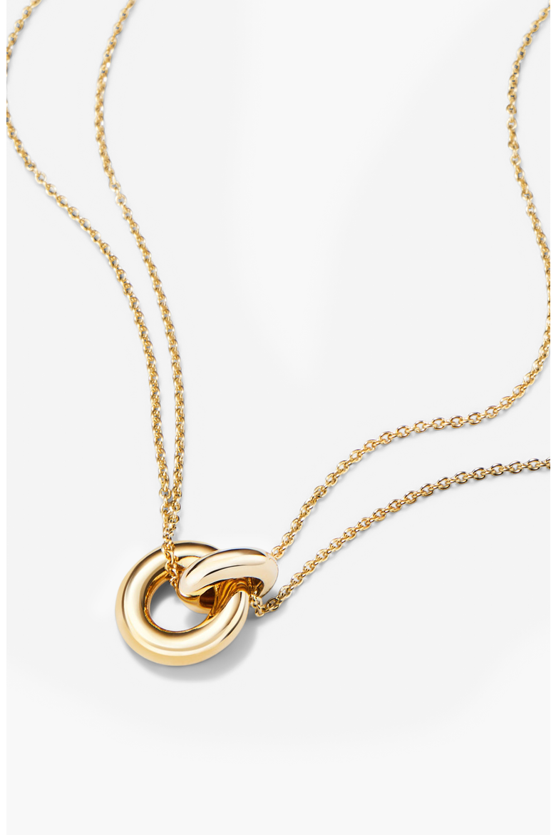 Vermeil Linked Necklace, Alternate, color, 18K Gold Vermeil