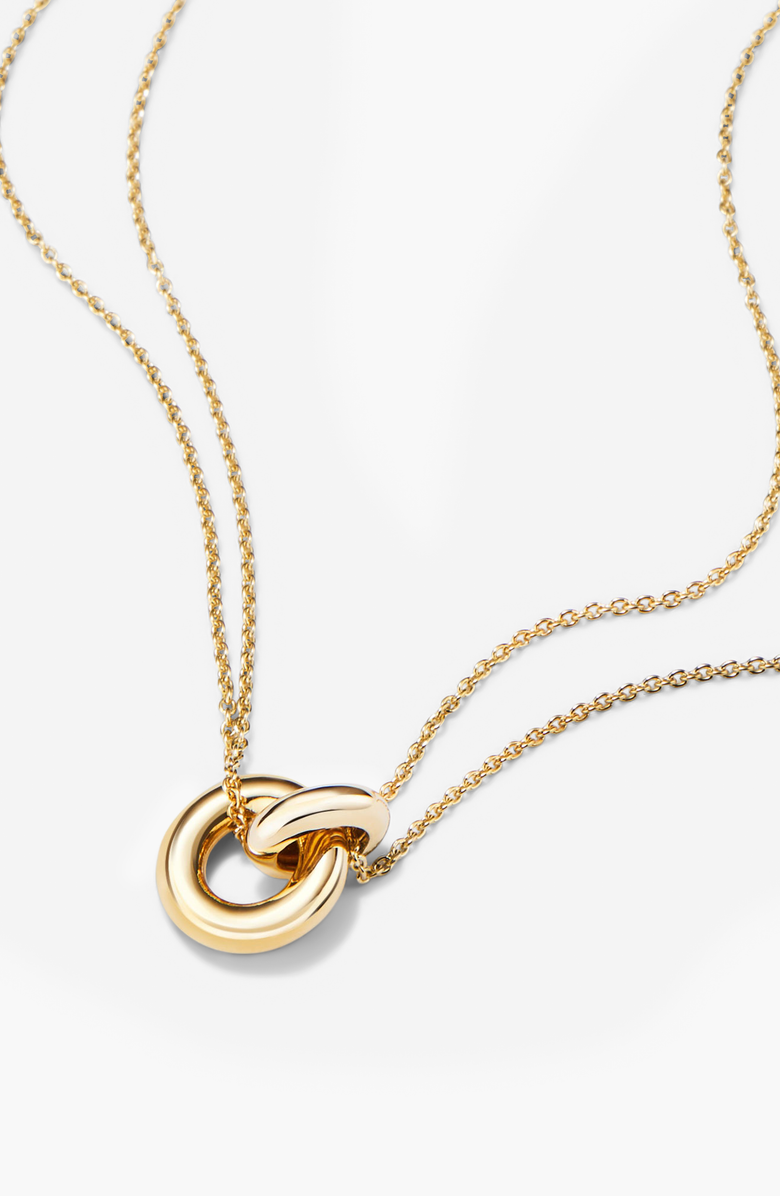 MEJURI Vermeil Linked Necklace, Alternate, color, 18K Gold Vermeil