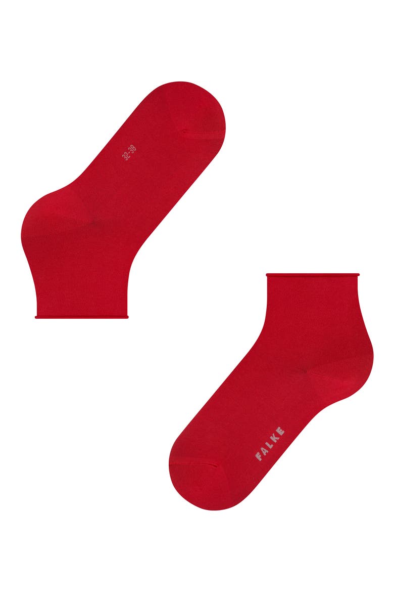Cotton Touch Short Socks, Alternate, color, SCARLET