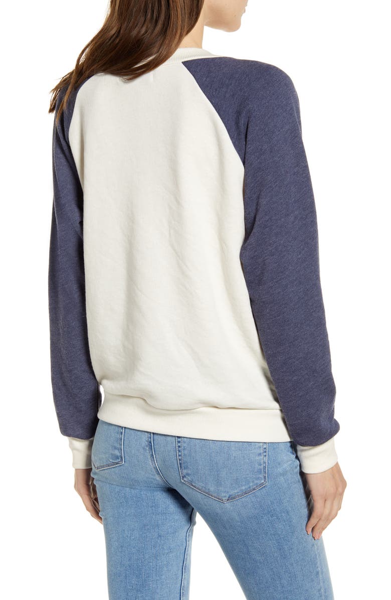 Wildfox Fiona Passion Chevron Pullover, Alternate, color, 