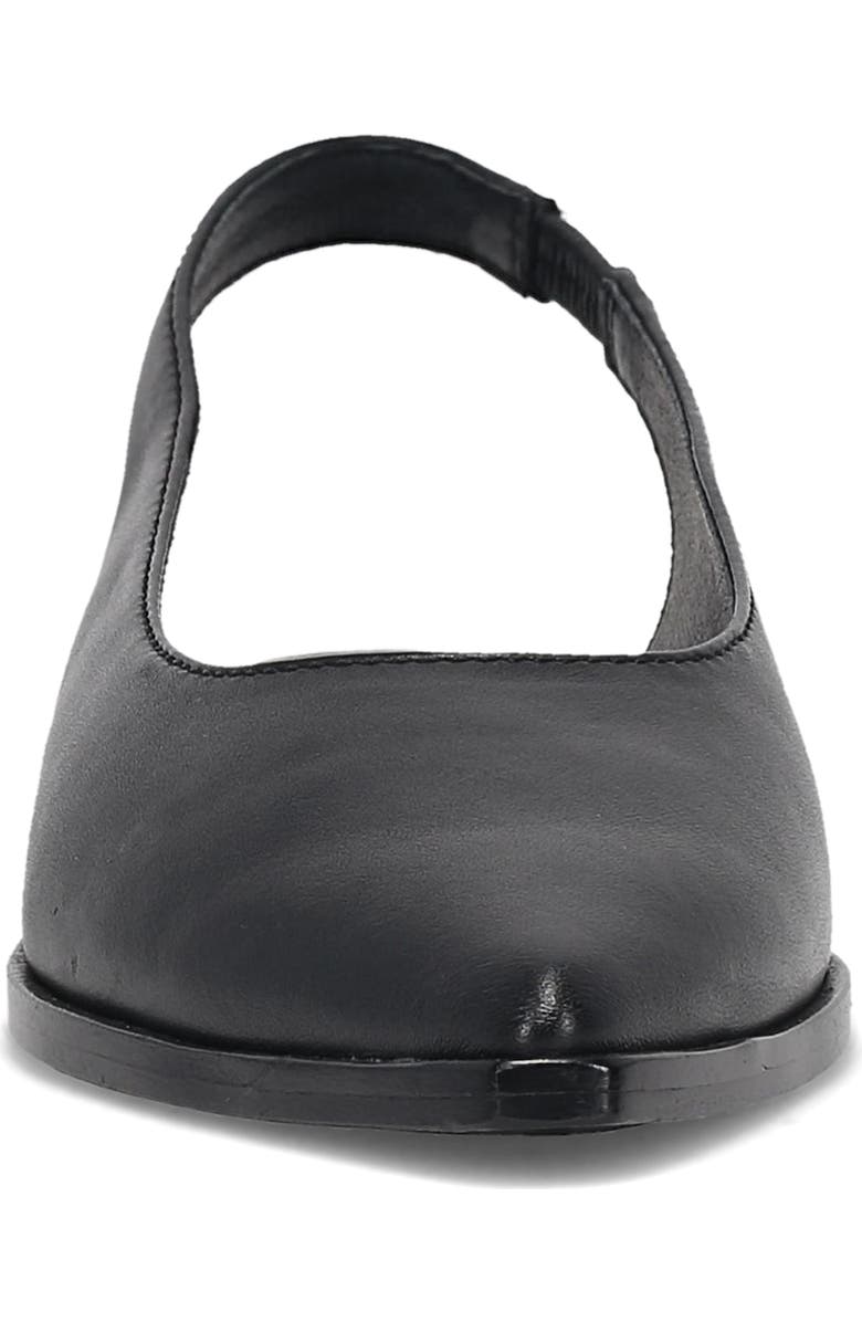Frye Kenzie Pointed Toe Slingback Flat, Alternate, color, Black