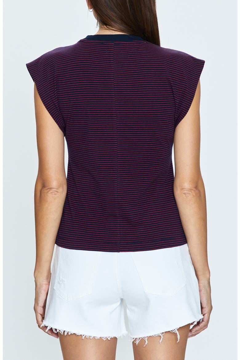 Marina Stripe Stretch Cotton T-Shirt, Alternate, color, MARINERS STRIPE