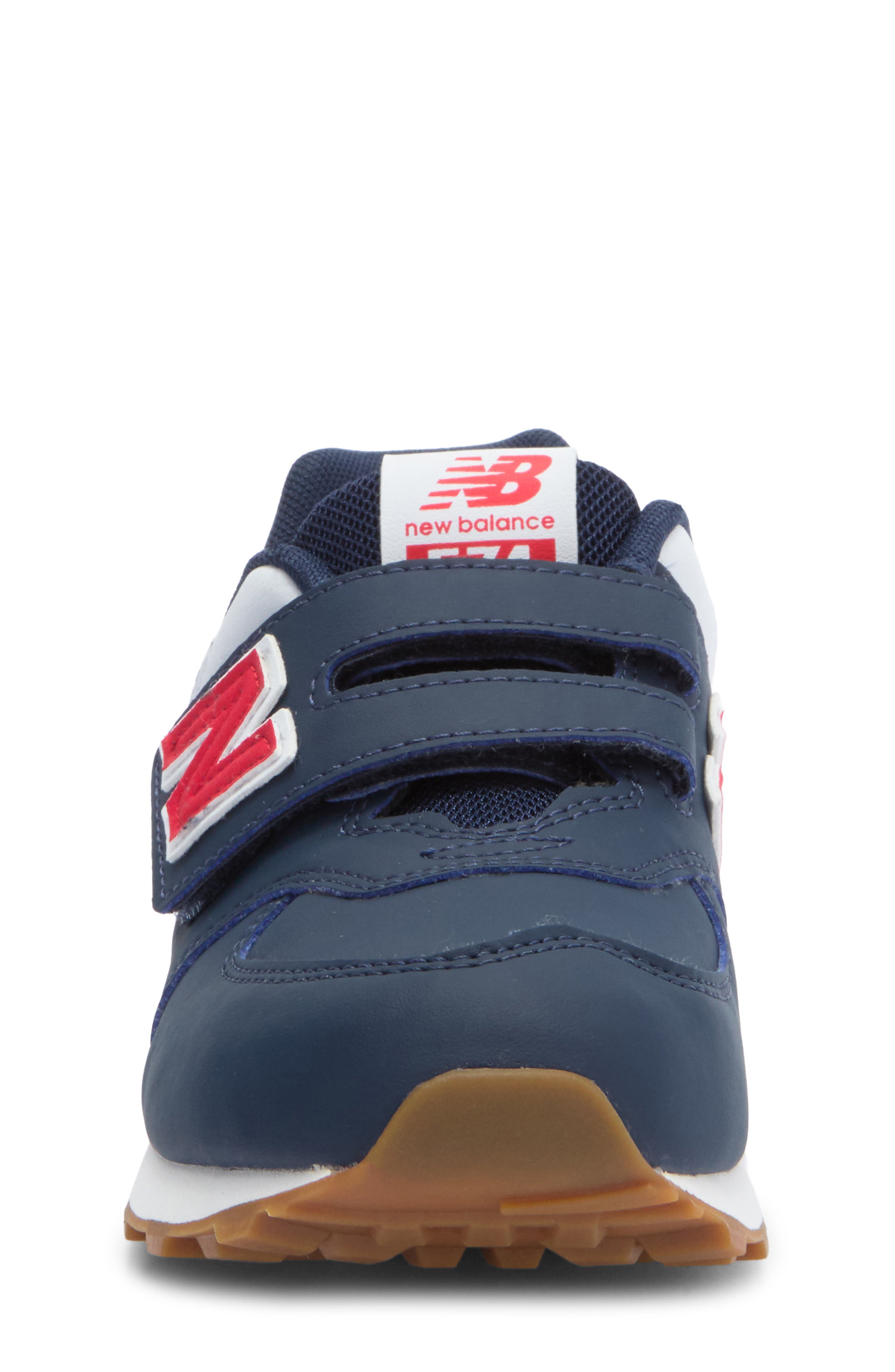 New Balance Kids' 574 Sneaker, Alternate, color, New Balance Navy/ Team Red