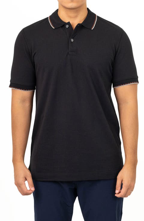 Lara Tipped Cotton Polo