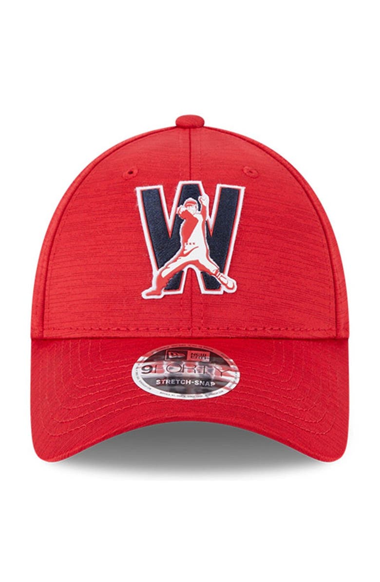 New Era Men's New Era Red Washington Nationals 2023 Clubhouse 9FORTY Snapback Hat, Alternate, color, Red