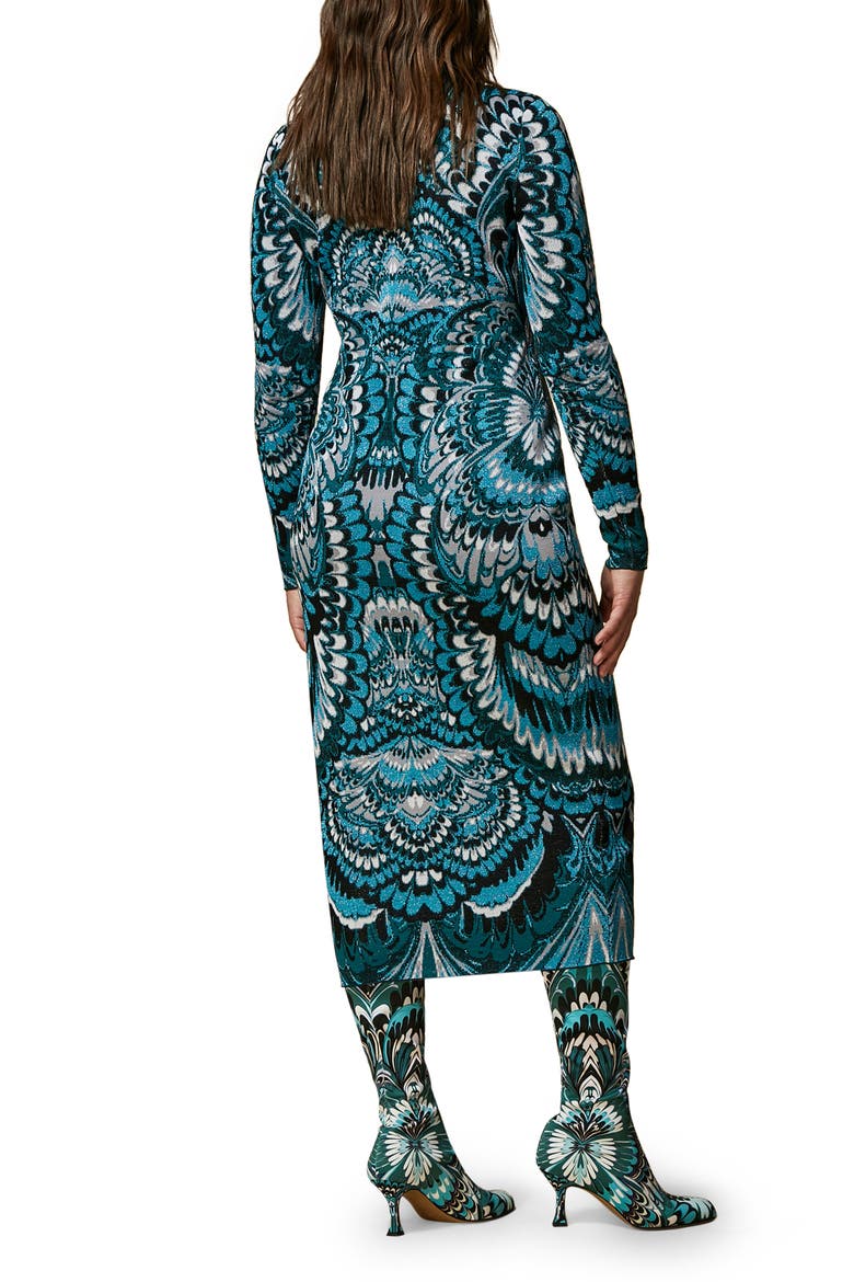 Embellished Sweater Dress, Alternate, color, OIL