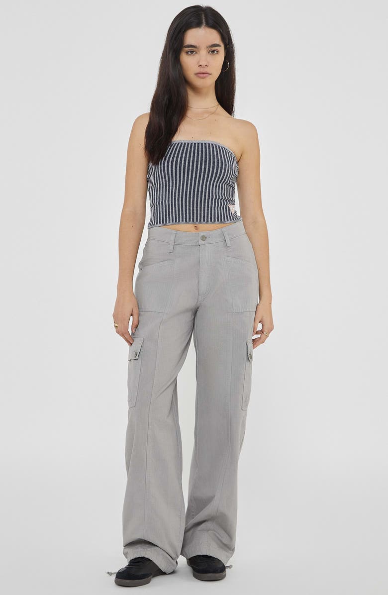 GUESS Go Stripe Knit Tube Top, Alternate, color, 