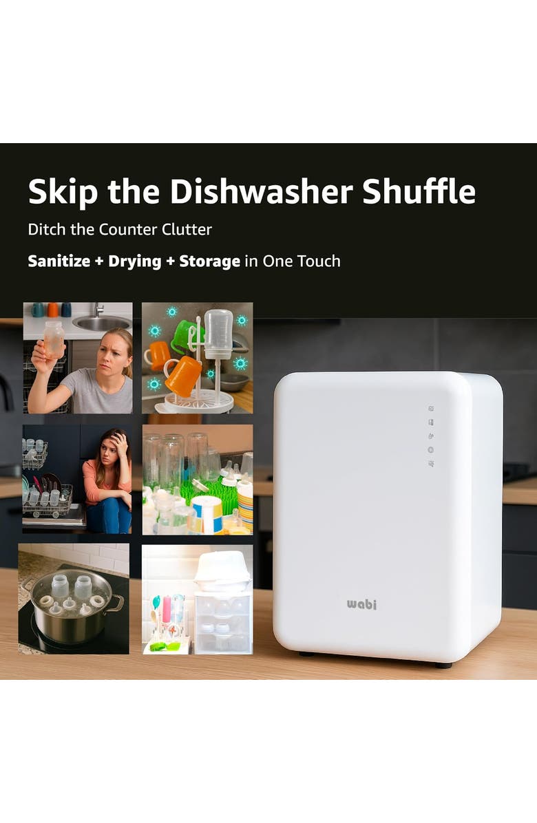 WABI BABY UVC LED Sanitizer & Dryer 360, Alternate, color, White