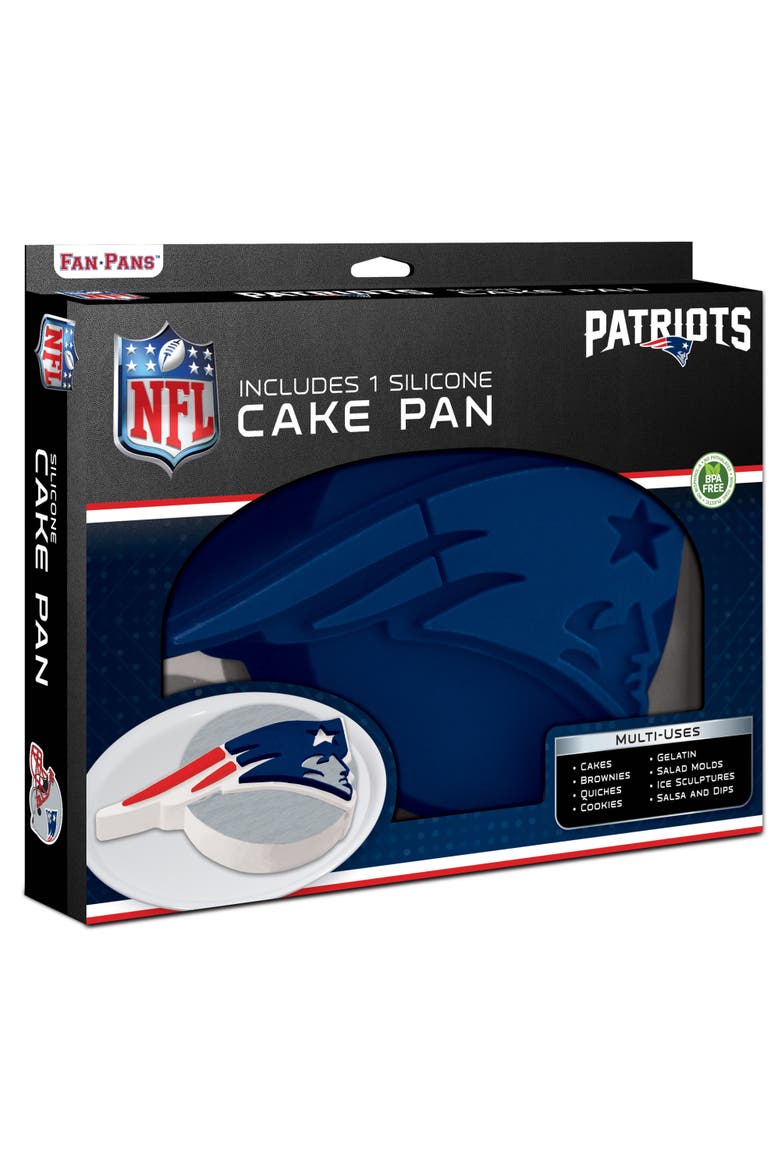 New England Patriots Cake Pan, Main, color, Blue