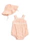 Ric Rac Bubble Romper & Sunhat Set
