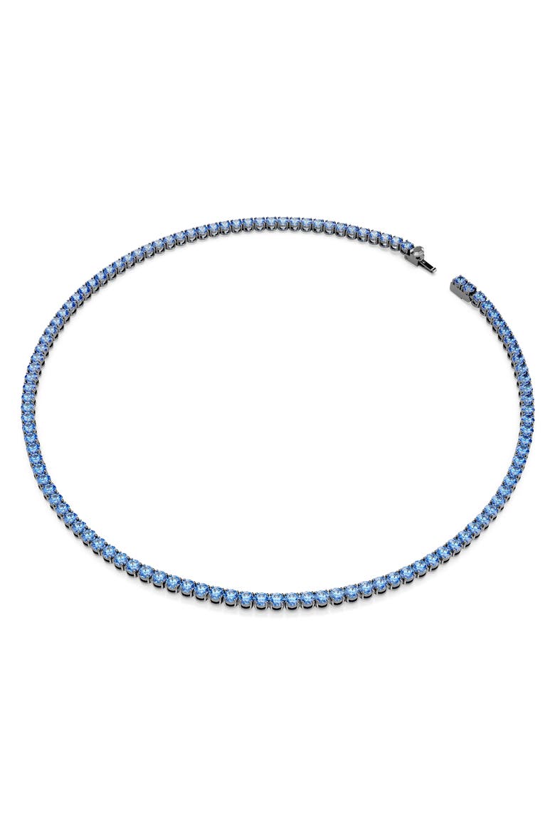 Matrix Tennis Necklace, Alternate, color, BLUE