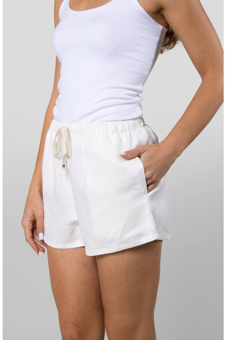 Linen Resort Short, Alternate, color, White