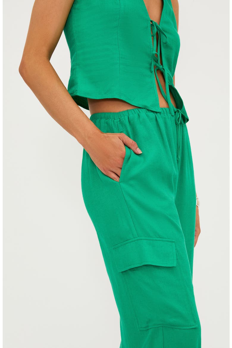 Amara Drawstring Cargo Cover-Up Pants, Alternate, color, MEDITERRANEAN MINT