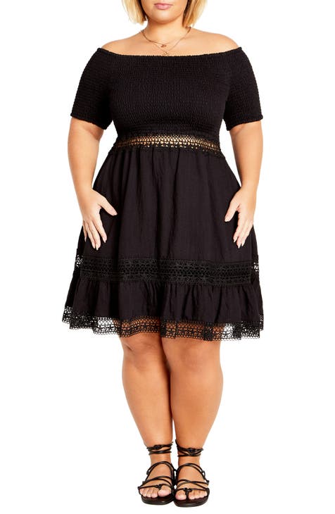 Plus size fit and flare dress uk hotsell