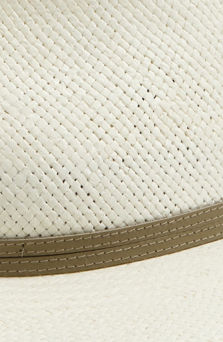 Janessa Leoné Jude Packable Straw Fedora, Alternate, color, Bleach