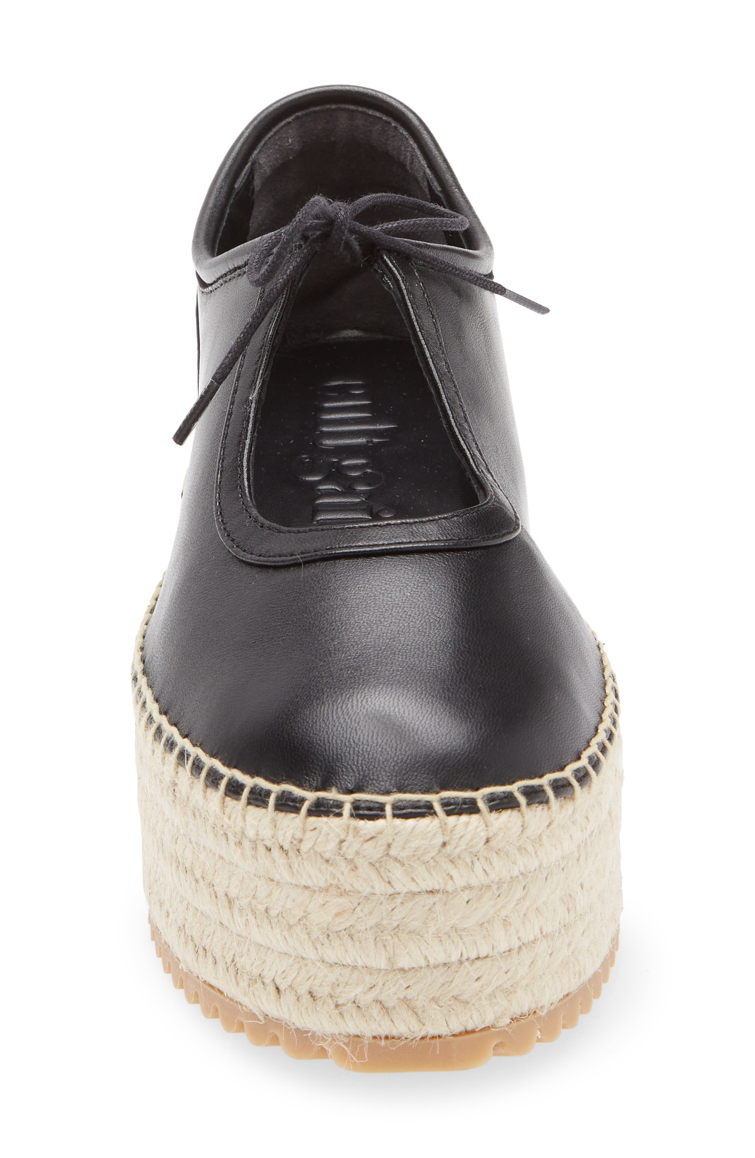 Cult Gaia Bernice Espadrille Platform Sneaker, Alternate, color, Black