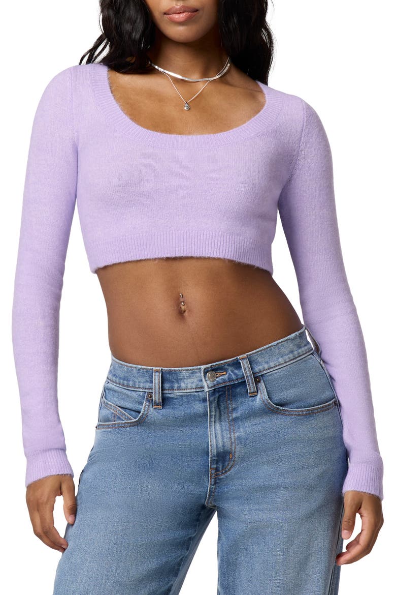 Tie Back Bow Pullover, Main, color, MILLIE LAVENDER