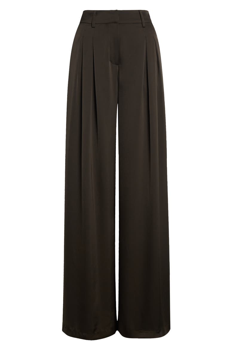 Oscar Pleated Pants, Alternate, color, DEEP OLIVE