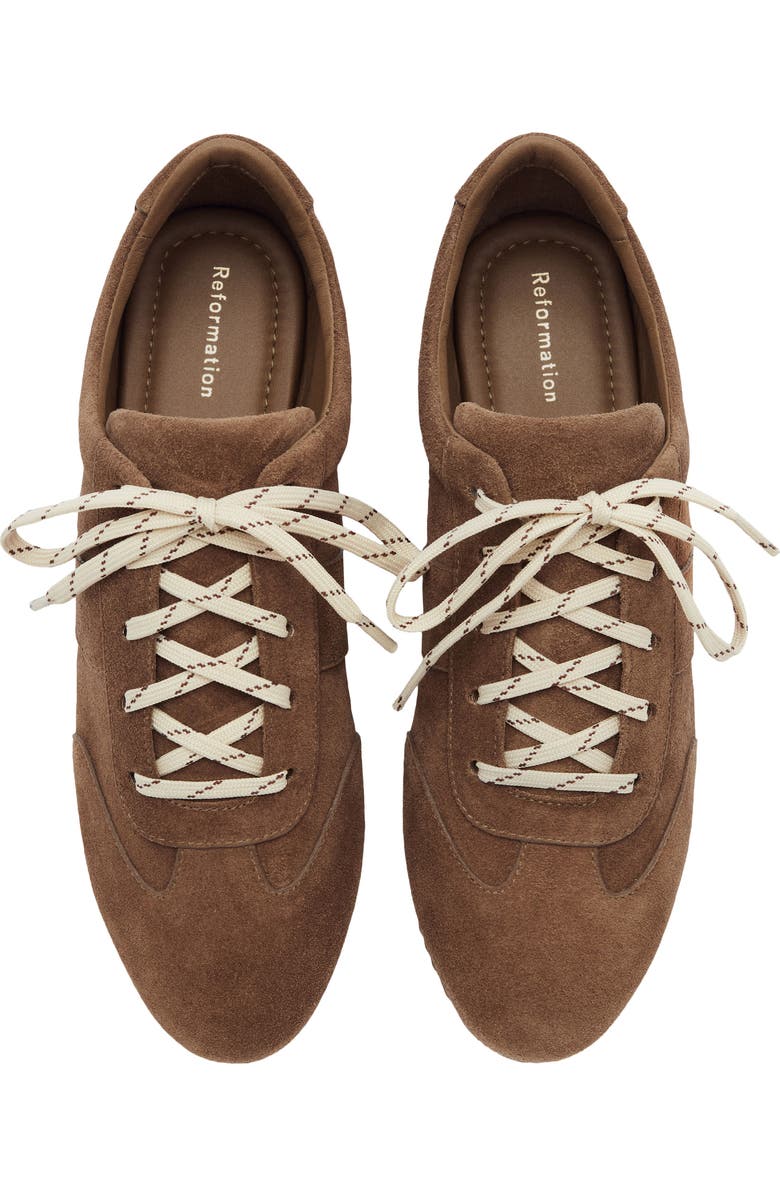 Reformation Terra Ballet Sneaker, Alternate, color, Farro Suede