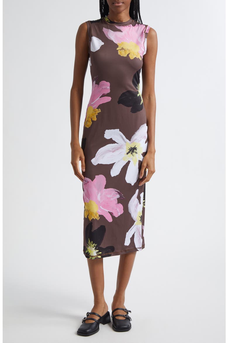 Floral Jersey Tank Dress, Main, color, WILD FLOWERS