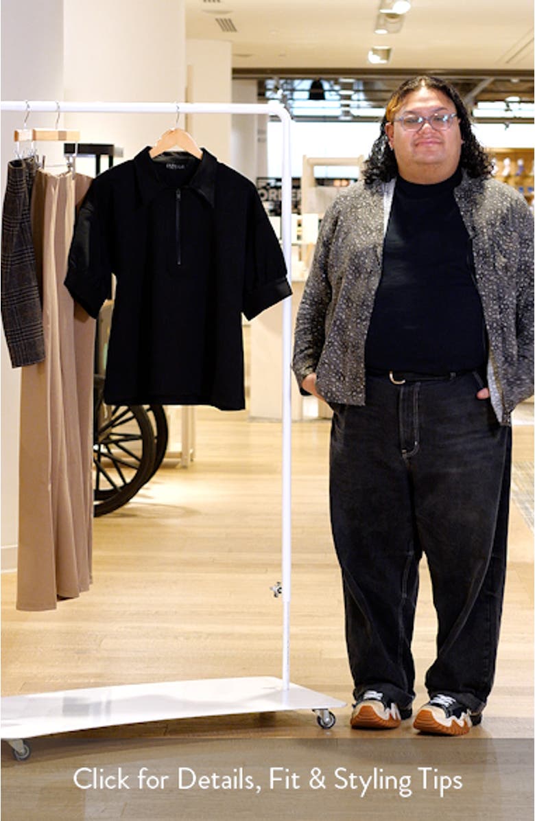 Jolene Puff Sleeve Half Zip Top, sales video thumbnail