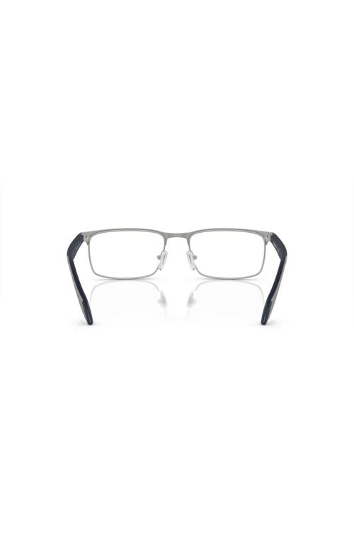Emporio Armani 56mm Rectangle Optical Glasses In Multi