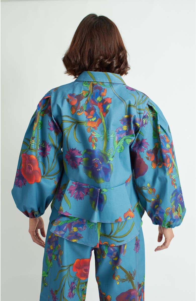 Florencia Davalos Lulu Jacket, Alternate, color, Pastel Blue Floral Vine
