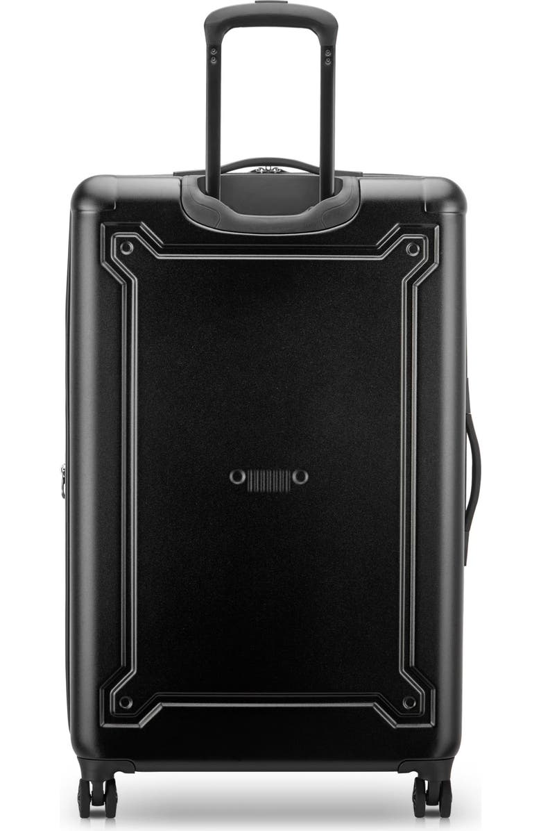 JEEP JH004C Checked-Large 28 Inch Hardside Expandable Luggage with Spinner Wheels, Alternate, color, Black