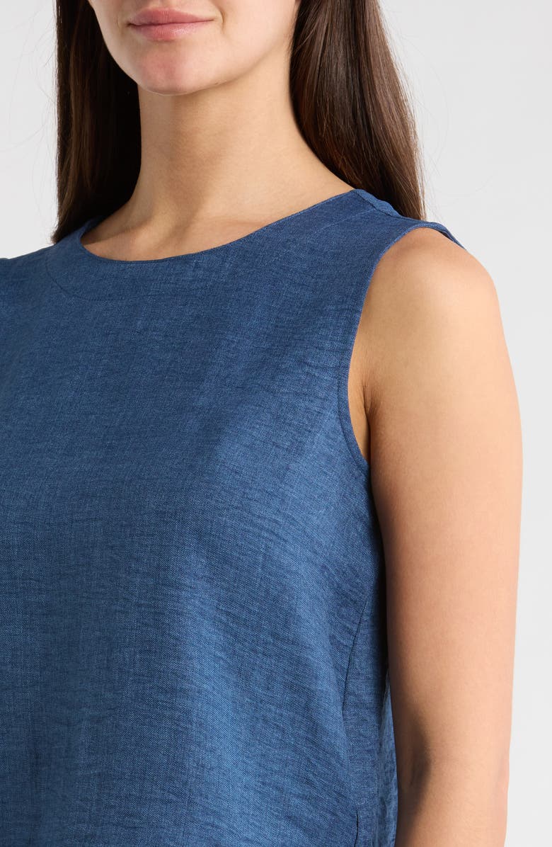 Vince Camuto Tiered Fringe Trim Top, Alternate, color, Deep Blue