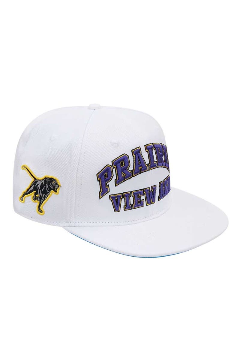 PRO STANDARD Men's Pro Standard White Prairie View A&M Panthers  Evergreen Wool Snapback Hat, Alternate, color, White