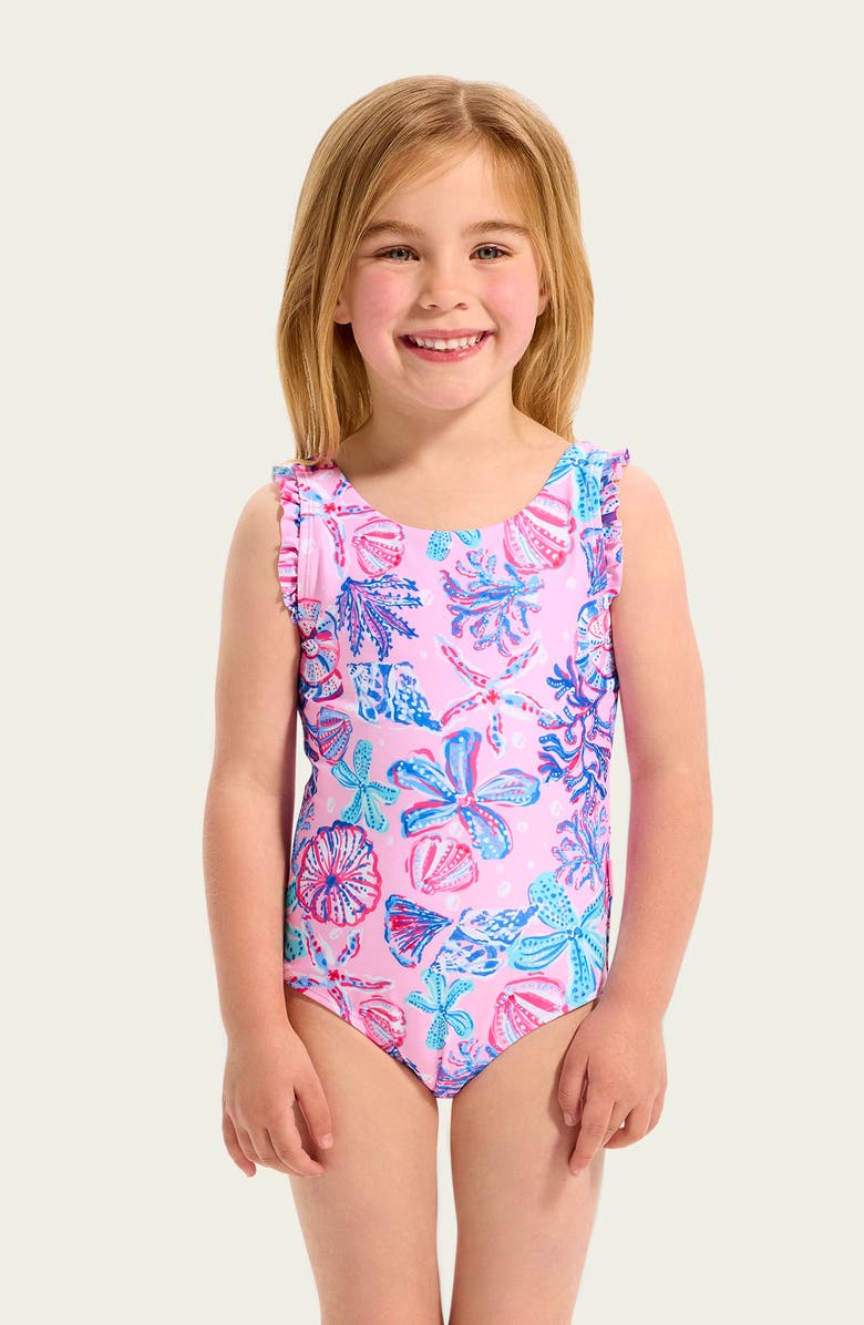 Seafolly Kids' Coral Sea Swimsuit, Alternate, color, 