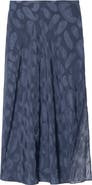 Zadig & Voltaire Jayla Paisley Jacquard Silk Satin Midi Skirt