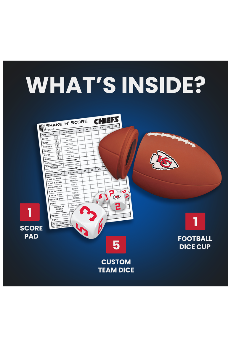 Kansas City Chiefs Shake n' Score, Alternate, color, Multicolor