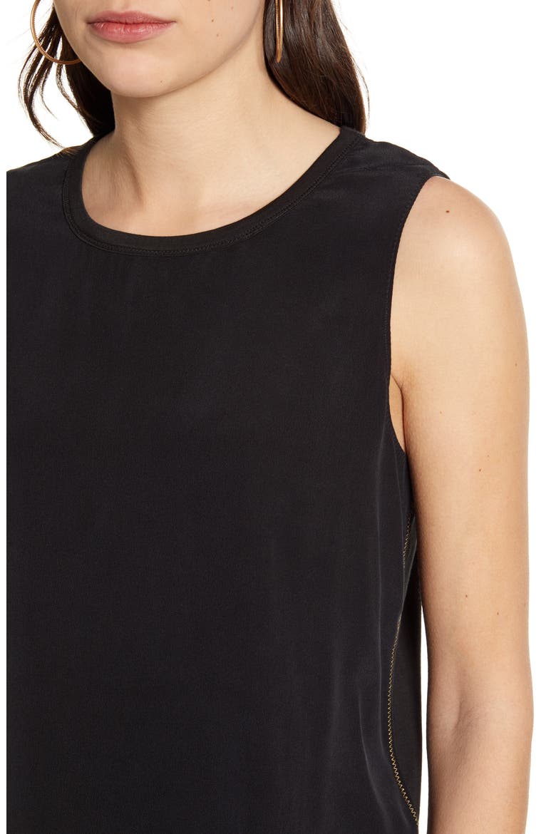 Silk Tank, Alternate, color, BLACK